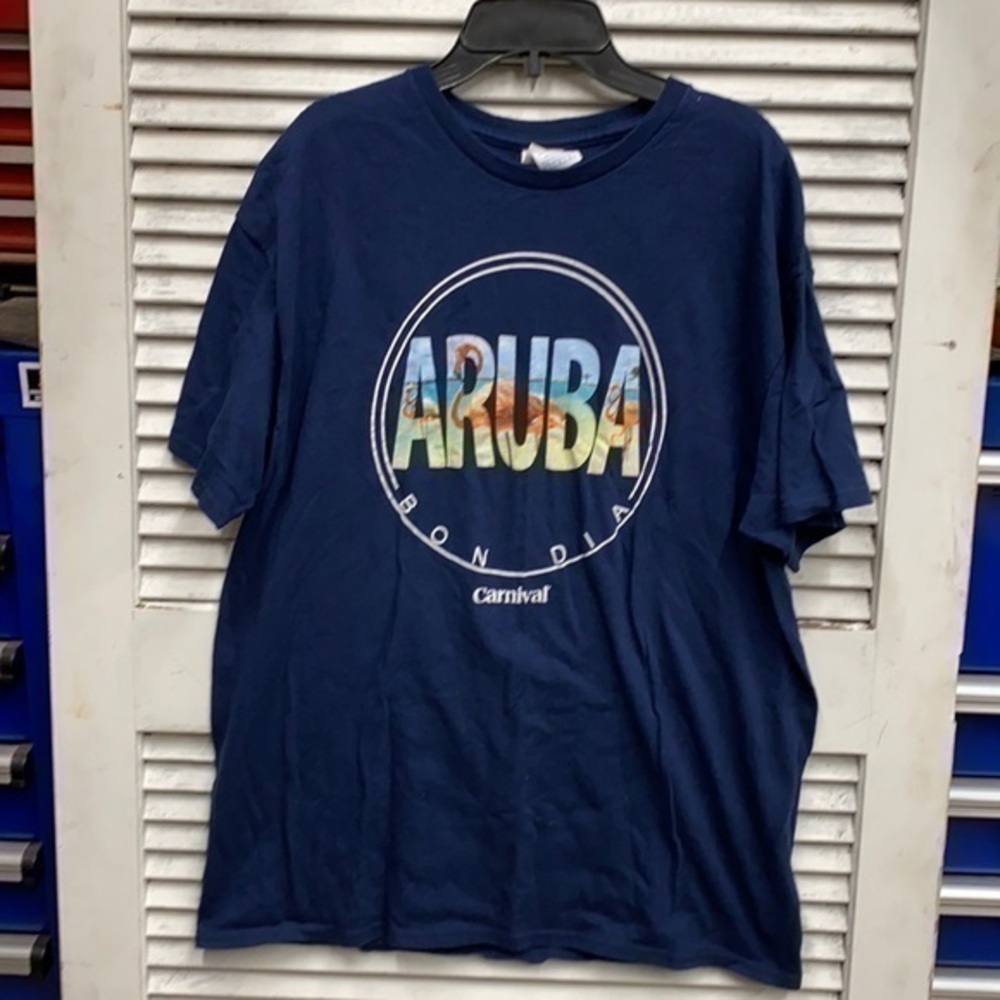 Aruba Tee Shirt Navy size Large